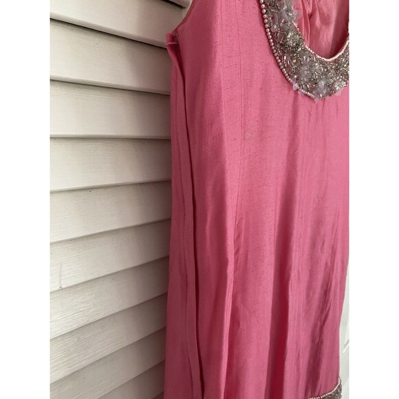 Lilly Pulitzer Jubilee Collection Beaded Shift Dress Pink White 4 Small - Picture 3 of 11